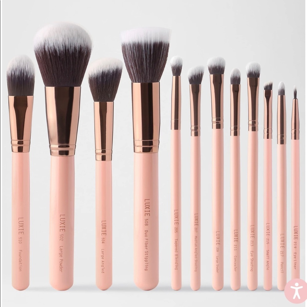 Luxie Signature Rose Gold 12-Piece Brush Set - New - Picture 5 of 10